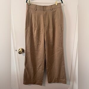 Everlane Draper Pleated Wide Leg Pants Trouser Women Buttersmooth High Waist 10S